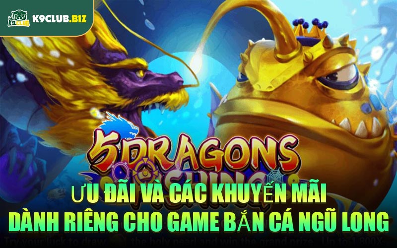 Ưu đãi và các khuyến mãi dành riêng cho game Bắn Cá Ngũ Long